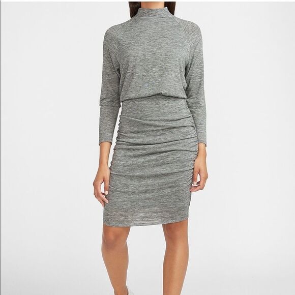 🌟NWT EXPRESS SUPER SOFT LONG SLEEVE MOCK NECK DRESS - Picture 2 of 5